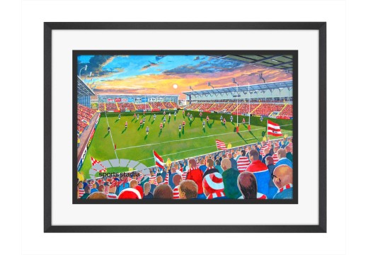 Leigh Sports Village Stadium Fine Art Print - Leigh Leopards Rugby League
